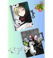 Danganronpa defter seti 2 adet A4 boyutu 21*30 çizgili + kareli 60 syf