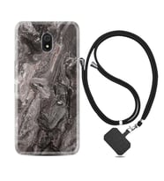 Xiaomi Redmi 8A 8 Pro 9C 9T 10C 11T Pro Kılıf Boyun Askılı Silikon Gri Mermer 1376