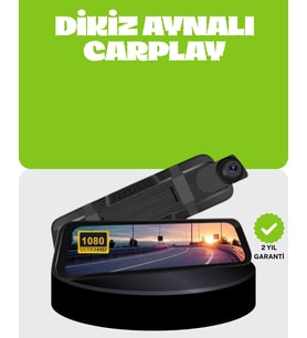 Ultra Geniş Açılı Araç Kamerası Dokunmatik Ayna Kayıtlı