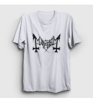 Presmono Unisex Beyaz Logo Mayhem T-Shirt 64681tt (Beyaz)