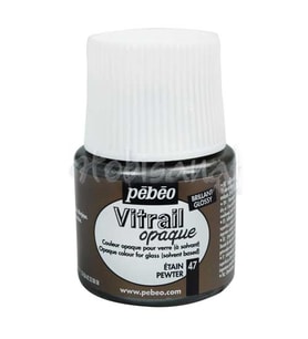 Pebeo Vitrail Opak Cam Boyası 45ml Kalay Rengi 47