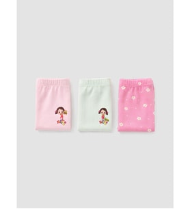 LCW Kids Pembe Kız Çocuk Niloya Baskılı Boxer 3'lü