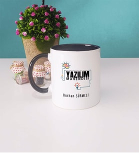 Yazılım Mühendisi Kupa Bardak Siyah