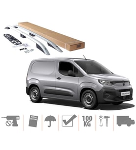 Citroen Berlingo Maxi Van Üst Port Bagaj Tavan Çıtası Gri 2019 Sonrası