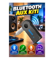 Bluetooth Aux Kiti Kablosuz Ses Alıcı Adaptör 3.5 mm Stereo Çıkışlı