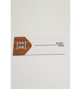 Arşiv Kapı Tabelası   19x7 cm Çift Katmanlı