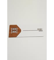 Arşiv Kapı Tabelası   19x7 cm Çift Katmanlı