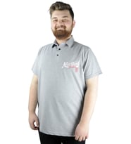 Mode XL Erkek T shirt Polo New York Throwback 22302 Gri Melanj
