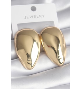 Pirinç Gold Renk Badem Model Kadın Küpe 5886 - GLST8845-1502
