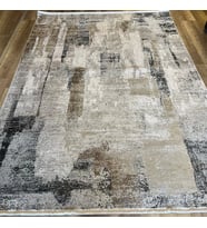 Hoom Rugs Exclusive Miami 60548/070 Antrasit Krem Modern Salon Halısı (Antrasit - Krem)