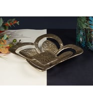FESTIVE KARE MEYVELIK GOLD 28X28X6 CM