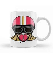 Vespa Girl Kupa Bardak Porselen