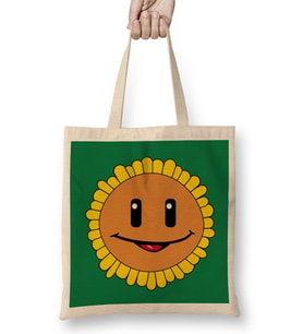 Plants Vs Zombies Sunflower Bez Çanta Uzun Saplı