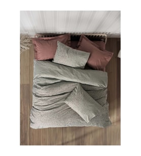 Cotton Box Rf Petite -Mote Kiremit- Lastikli Çarşaflı Tek Kişilik Nevresim Takımı
