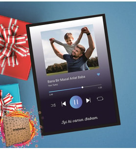 Kişiye Özel Baba Tasarımlı Spotify Fotoğraf Çerçevesi oh835