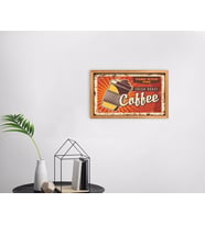 BK Home Coffee Tasarımlı Dekoratif Retro Ahşap Tablo-34