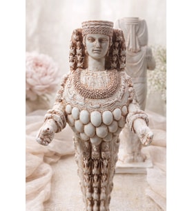 Artemis Heykeli 32 cm Bereket Tanrıçası Dekoratif Mitoloji Biblosu