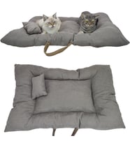 Lux Minder Kedi ve Köpek Yatağı Yastık Hediyeli Karışık Renk