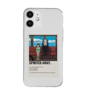 Iphone 12 Uyumlu Spirited Away Poster Tasarımlı Şeffaf Telefon Kılıfı