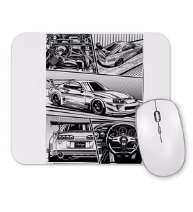 Supra Details White Background Mouse Pad