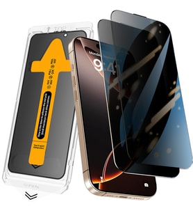 Apple iPhone 17 2.5D Oliv Privacy Temperli Cam Ekran Koruyucu + Kolay Uygulama A