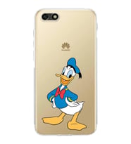 Huawei Y5 2018  Kamera korumalı Kapak Donald Duck Tasarımlı  Şeffaf Kılıf