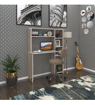Kenzlife bilgisayar çalışma masası prost crd 140*100*20 kitaplık sağda ofis sekreter laptop