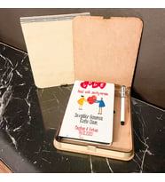 Sevgililer Günü Hediyesi Ahşap Kutulu Defter Kalem Set 019
