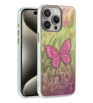 Newface Apple iPhone 14 Pro Kılıf Blade Aynalı Desenli Kapak - Desen 5