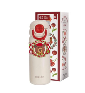 VAGONLİFE DILLER  ÇELİK PİPETLİ / PİPETSİZ KULLANIM SİLİKON TUTMAÇLI EL ASKILI MATARA/TERMOS D9238 6