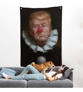 Palyaço Donald Trump Duvar Örtüsü-7849