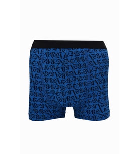 Erkek Desenli Likralı Penye Boxer Berrak-4480