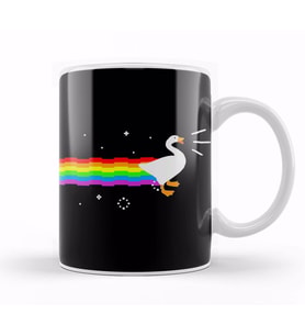 Honk Goose Nyan Cat Kupa Bardak Porselen