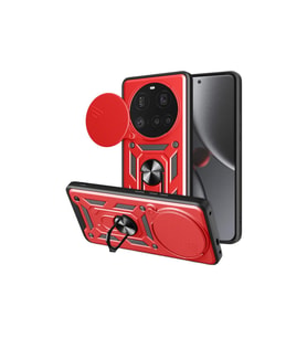 Xiaomi Mi 15 Ultra Kılıf Pars Lens Yüzüklü Silikon - Kırmızı