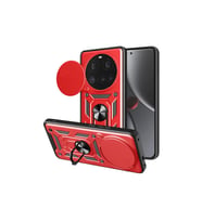Xiaomi Mi 15 Ultra Kılıf Pars Lens Yüzüklü Silikon - Kırmızı