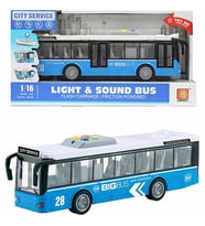 Vardem Oyuncak Otobüs Sürtmeli Sesli Işıklı Tek Katlı Otobüs 1:16 Big Bus