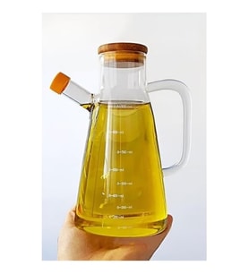 River World 900 ml'lik Borosilikat Camdan Yağlık Sosluk Sirkelik