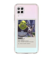 Huawei P40 Lite Uyumlu Shrek Minimalsit Poster Desenli Şeffaf Telefon Kılıfı