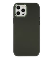 iPhone 12 Pro Max Kılıf Asya Deri Silikon - Koyu Yeşil