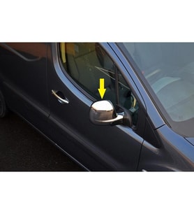 Ebal Otomotiv Peugeot Rifter ABS Krom Ayna Kapağı 2 parça 2018 ve üzeri