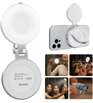 Manyetik selfie ışığı, 3'ü 1 arada manyetik selfie ışığı, Magsafe ile uyumlu, CRI97 360° LED cep telefonu ışığı, aynalı, iPhone/Android için, selfie/fotoğrafçılık/TikTok/Zoom aramalar
