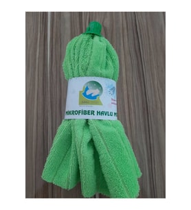 Yeşil Mikrofiber Havlu Mob Ucu, Hafif ve Dayanıklı, Çok Amaçlı Kullanım