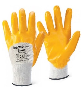 SGS7211 Sport-10 Latex Kaplı Pamuk Eldiven 10 Adet