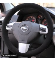 Opel Zafira B Direksiyon Kılıfı Alcantara Süet Monza Black Serisi Siyah 2005 - 2014
