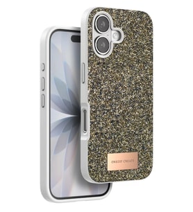 Iphone 17 Bright Simli Kapak - Çöl Titanyum