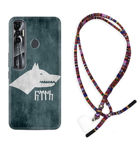 Tecno Spark 6 6 Go 8C 8 Pro 7 7 Pro Kılıf Boyun Asklı Rasta Silikon Göktürk 2 1411