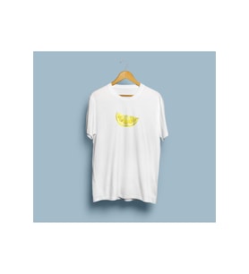 Oversize Limon Dilimi Tasarım Unisex T-shirt