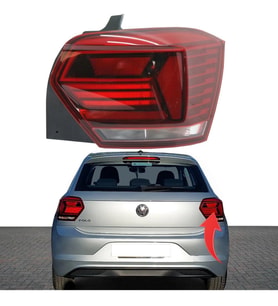 Volkswagen Polo Sağ Arka Stop Lambası Ledsiz 2018--2022