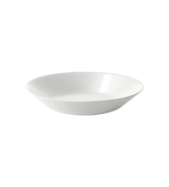 20 cm Beyaz Derin Çukur Cam Yemek Tabağı Seti, 4 Adet