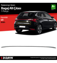 Hyundai i20 Krom Bagaj Alt Çıtası 2020 Üzeri
